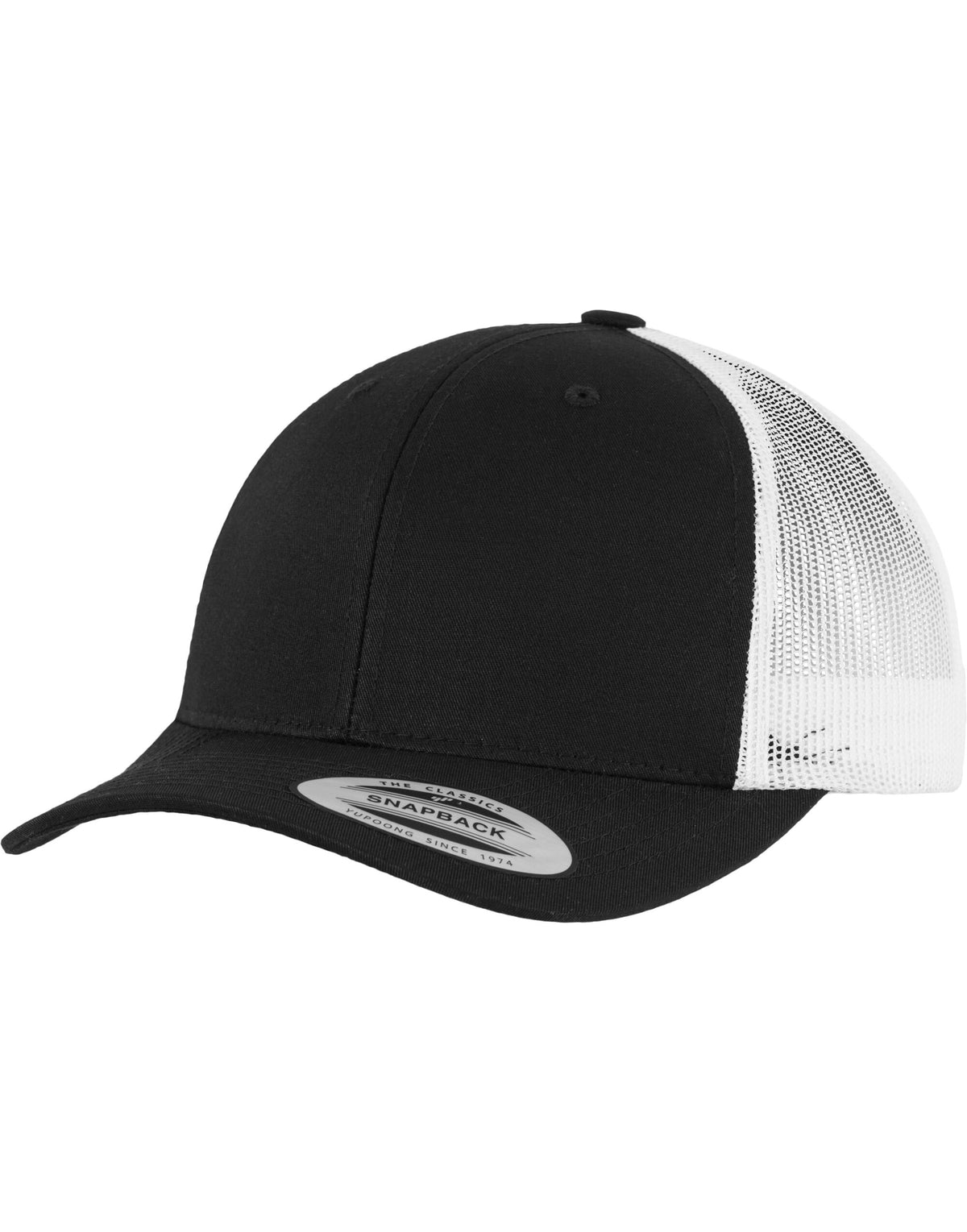 Flexfit 6606T Retro Trucker Two Tone Cap - Black/White