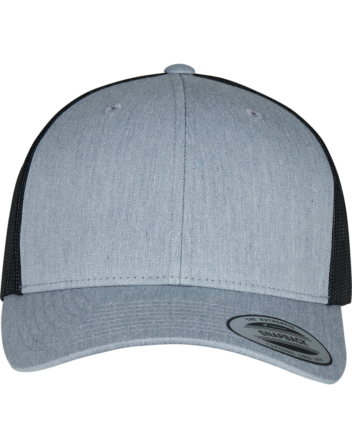 Flexfit 6606T Retro Trucker Two Tone Cap - Heather/Black