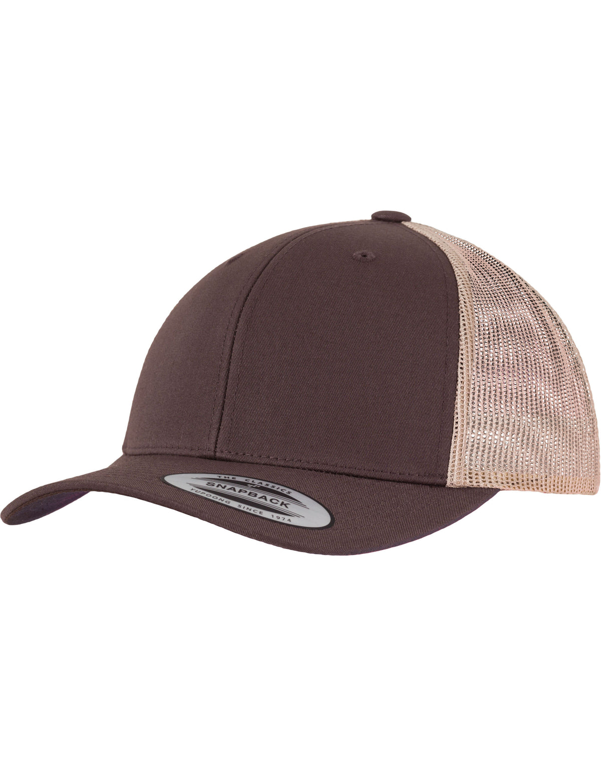 Flexfit 6606T Retro Trucker Two Tone Cap - Brown/Khaki