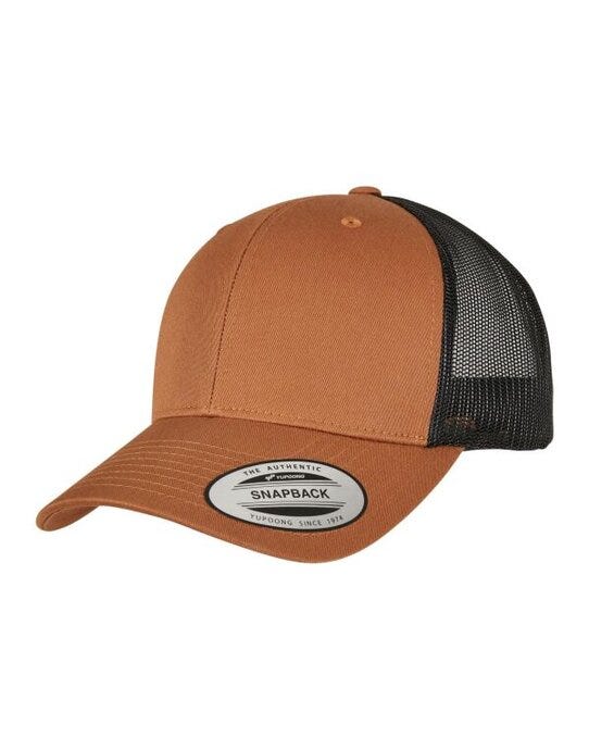 Flexfit 6606T Retro Trucker Two Tone Cap - Caramel/Black