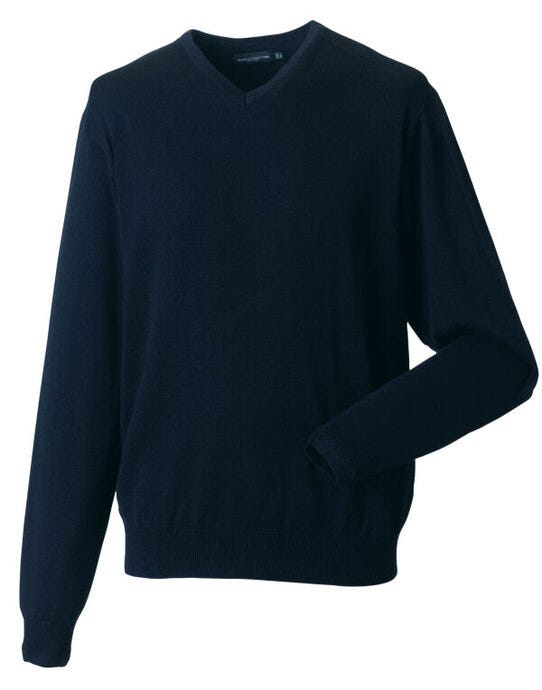 Russell Athletic Collection 710M Russell Collection Mens VNeck Pullover - French Navy