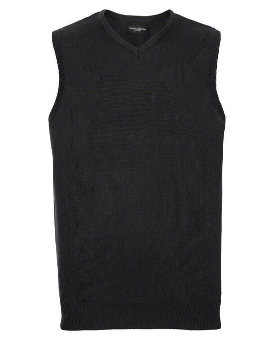 Russell Athletic Collection 716M Russell Collection VNeck S'Less Pullover - Black