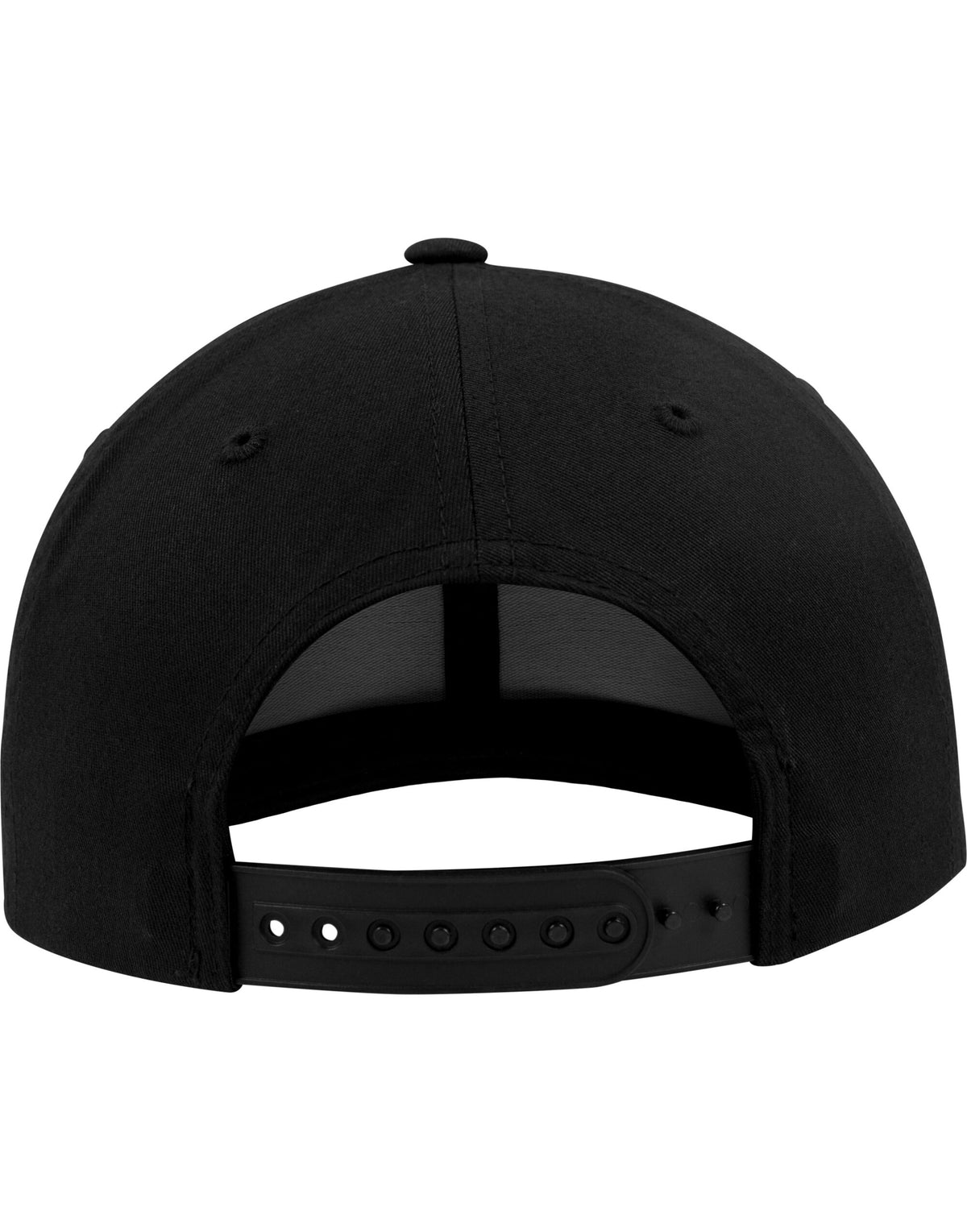 Flexfit 7706 Curved Classic Snapback Cap - Black