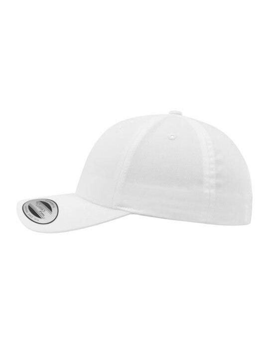 Flexfit 7706 Curved Classic Snapback Cap - White
