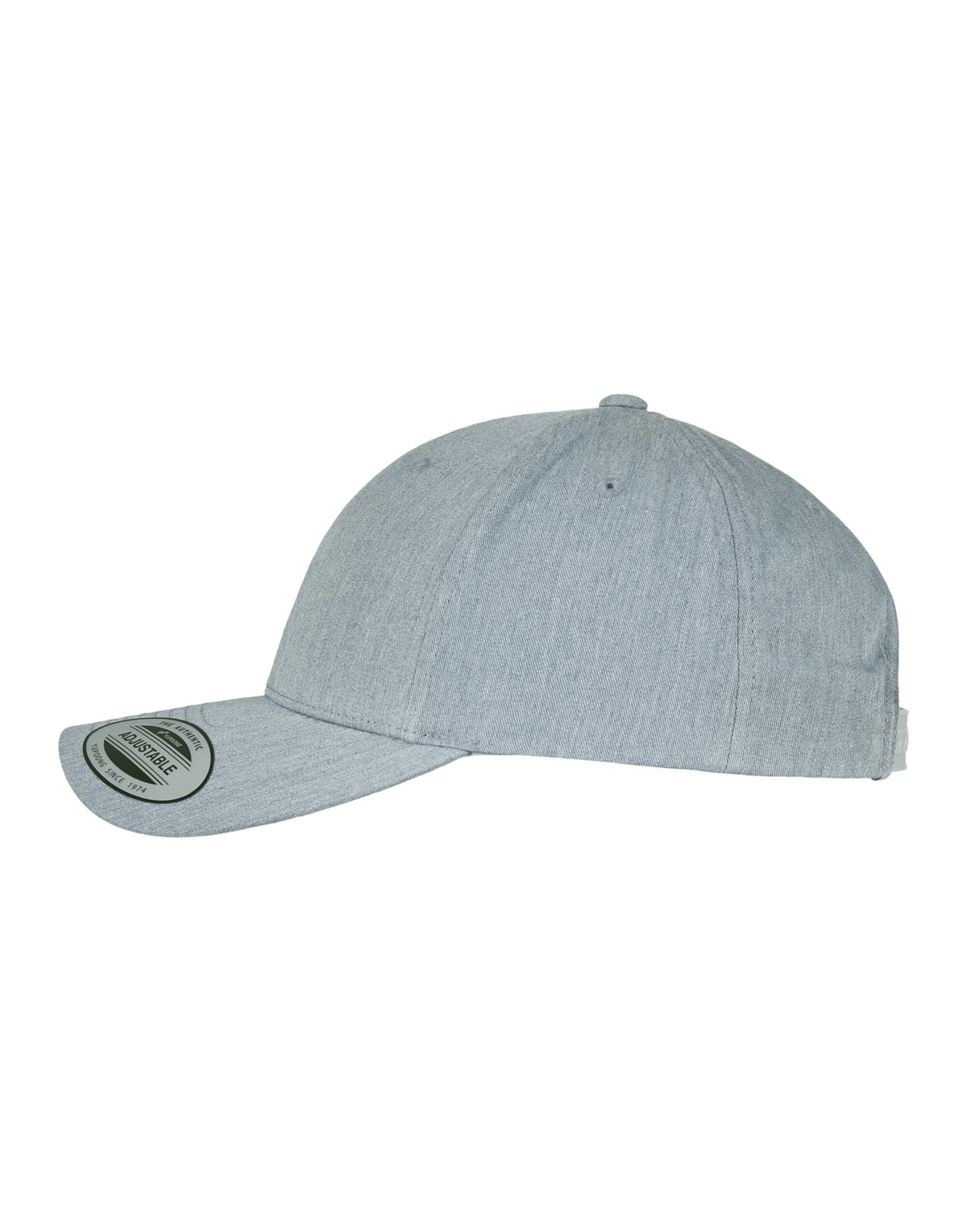 Flexfit 7706 Curved Classic Snapback Cap - Heather Grey