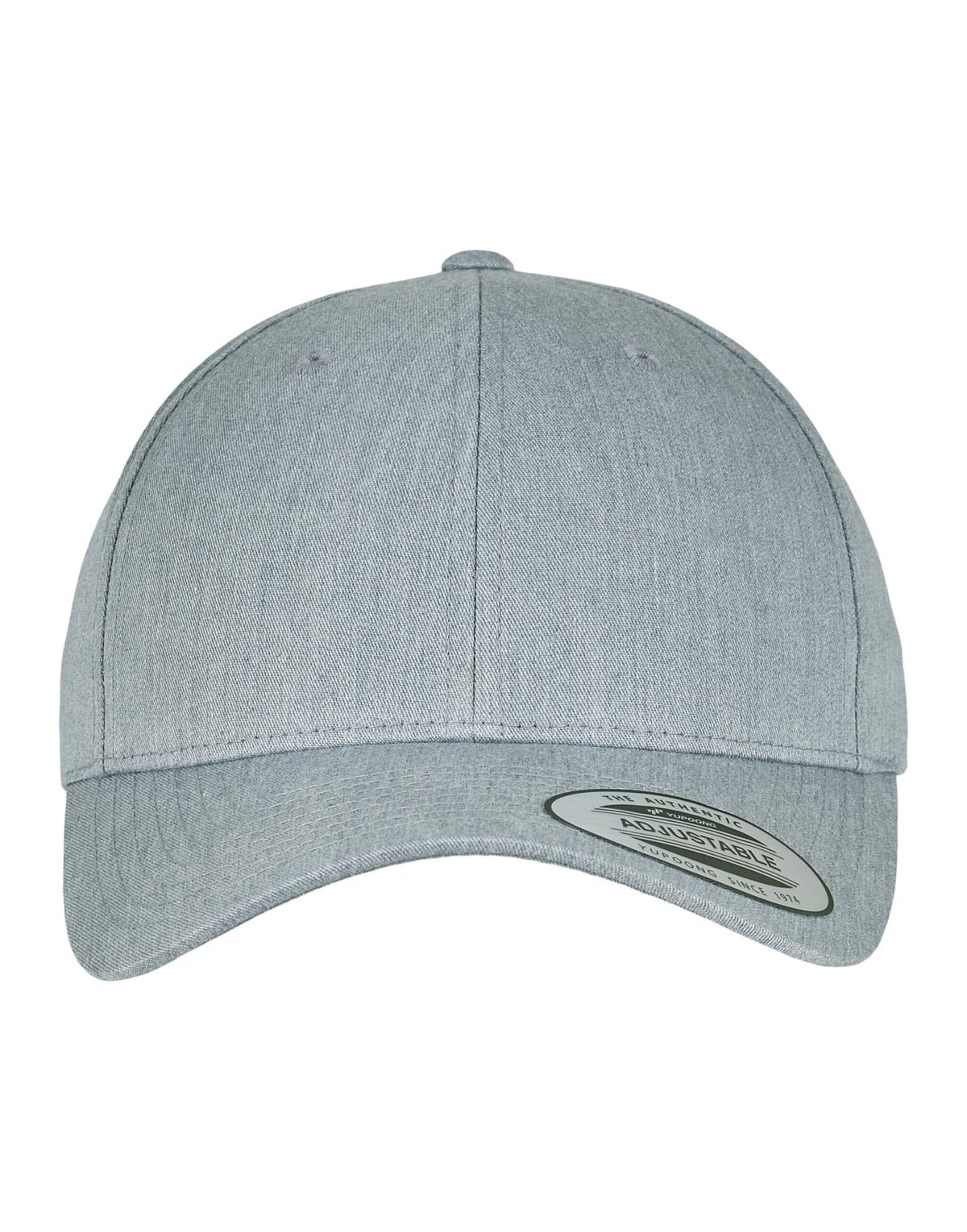 Flexfit 7706 Curved Classic Snapback Cap - Heather Grey
