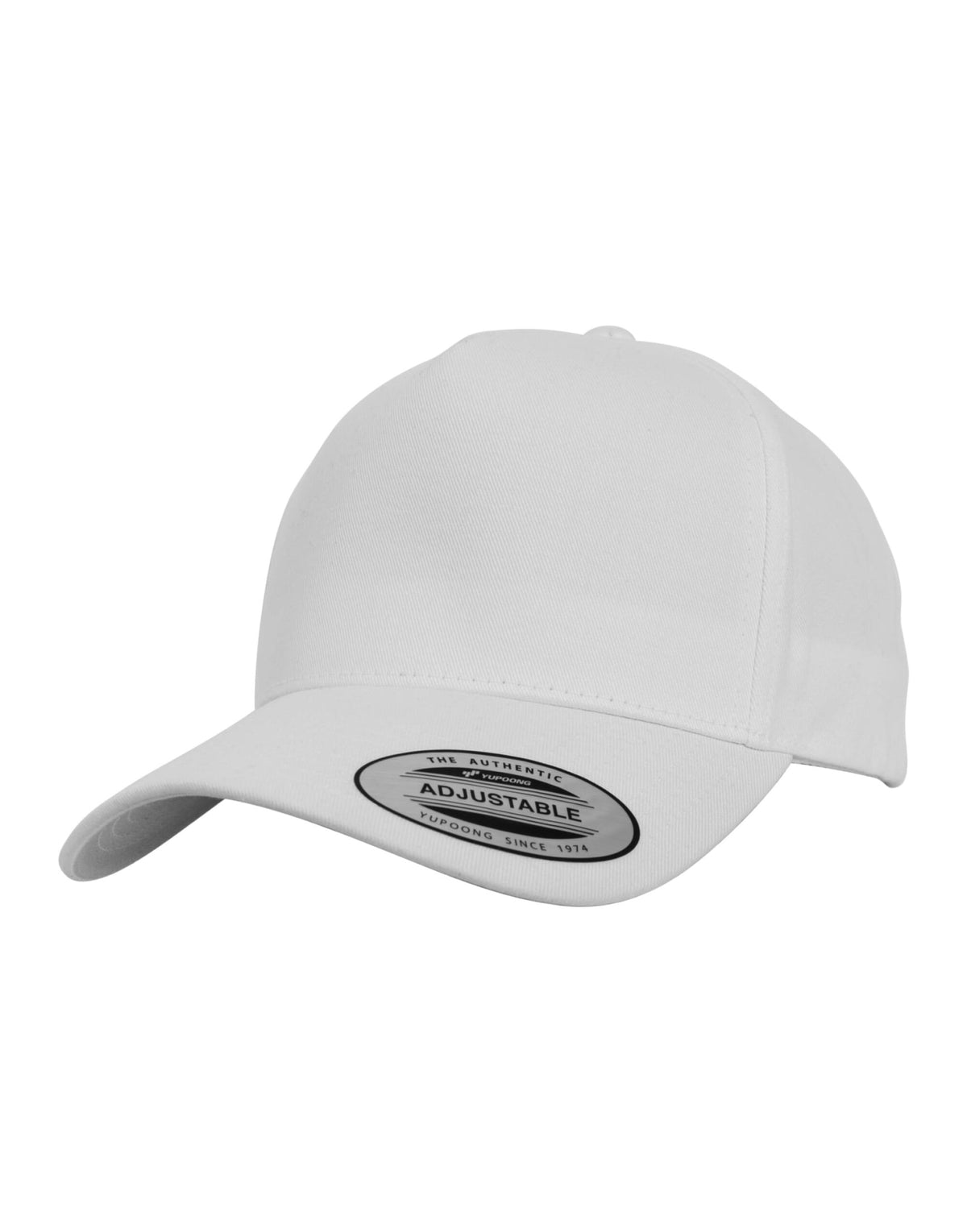 Flexfit 7707 5 Panel Curved Classic Snapback - White