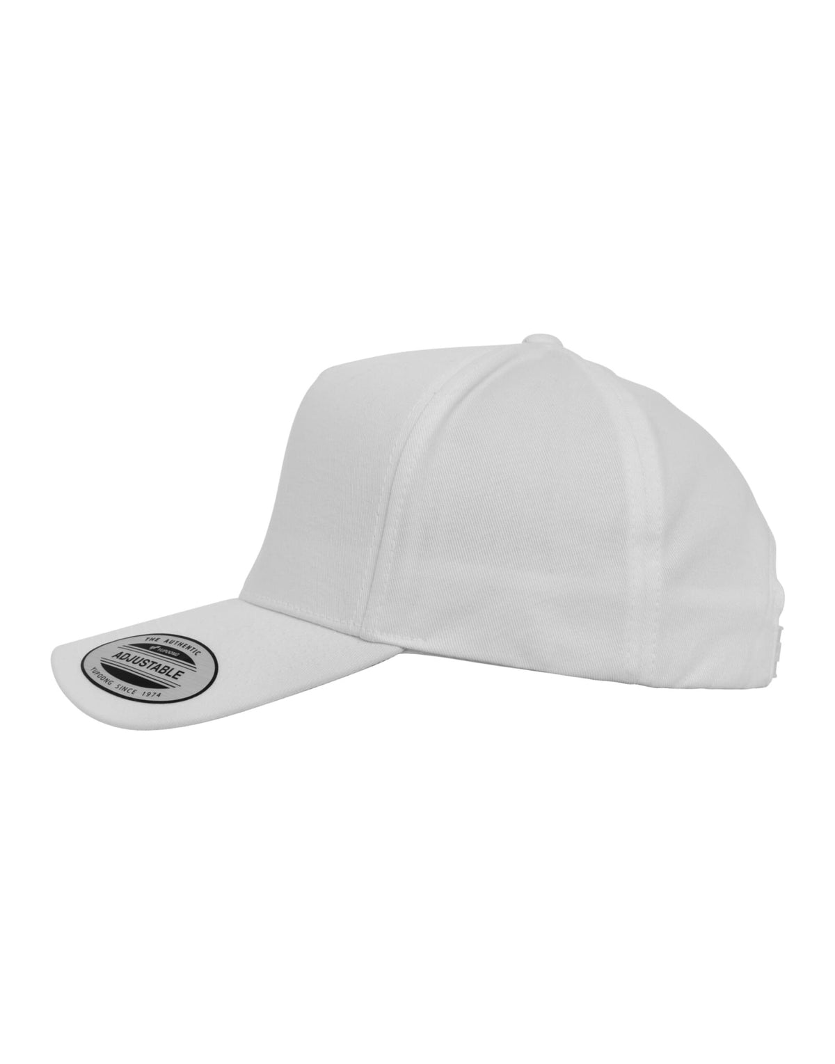 Flexfit 7707 5 Panel Curved Classic Snapback - White