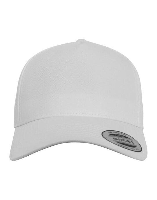 Flexfit 7707 5 Panel Curved Classic Snapback - White