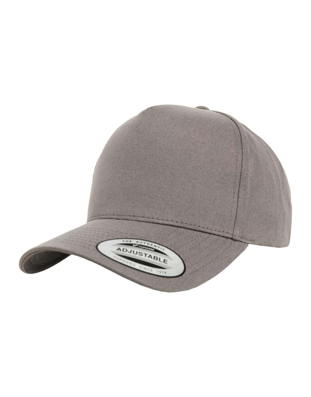 Flexfit 7707 5 Panel Curved Classic Snapback - Grey