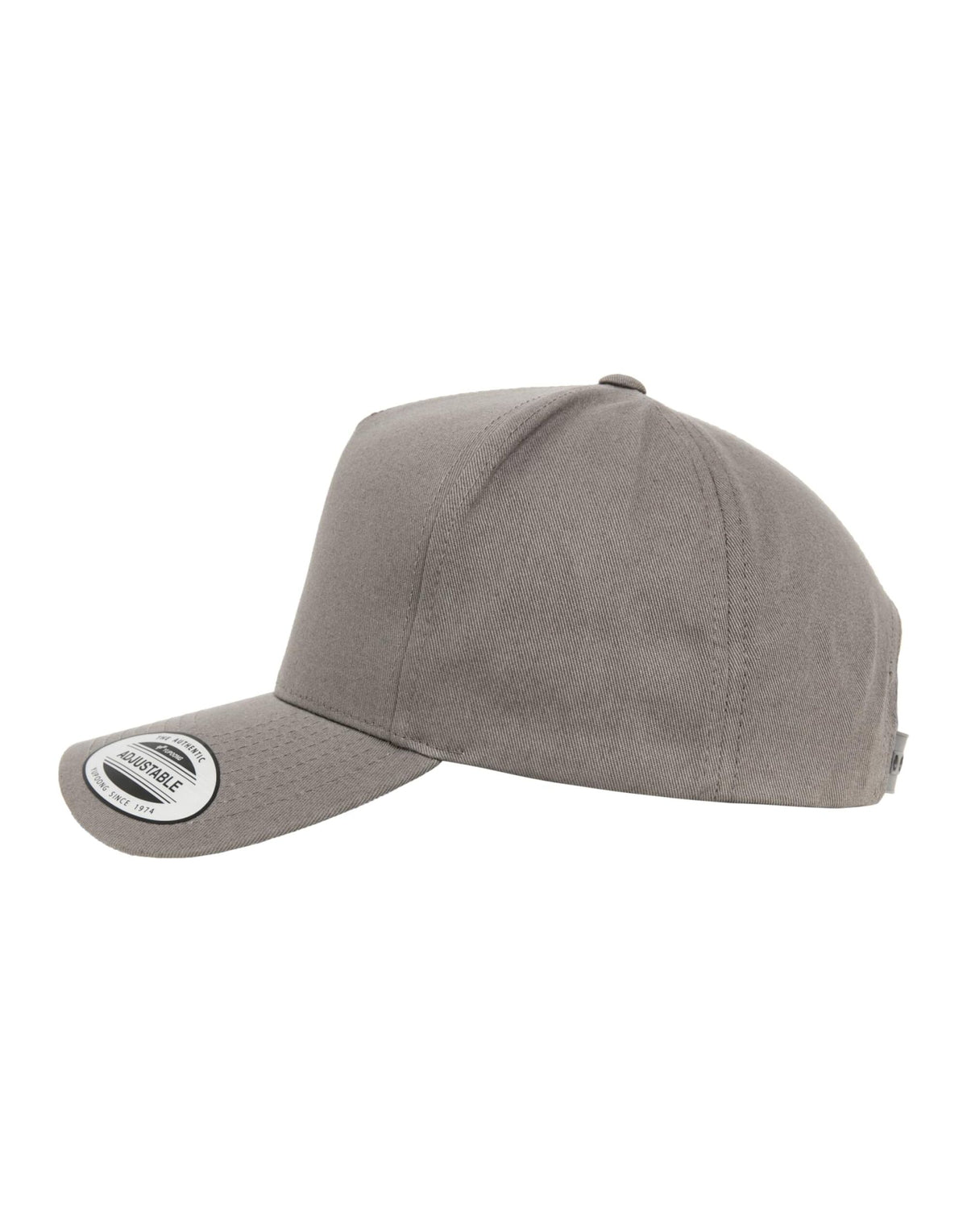 Flexfit 7707 5 Panel Curved Classic Snapback - Grey