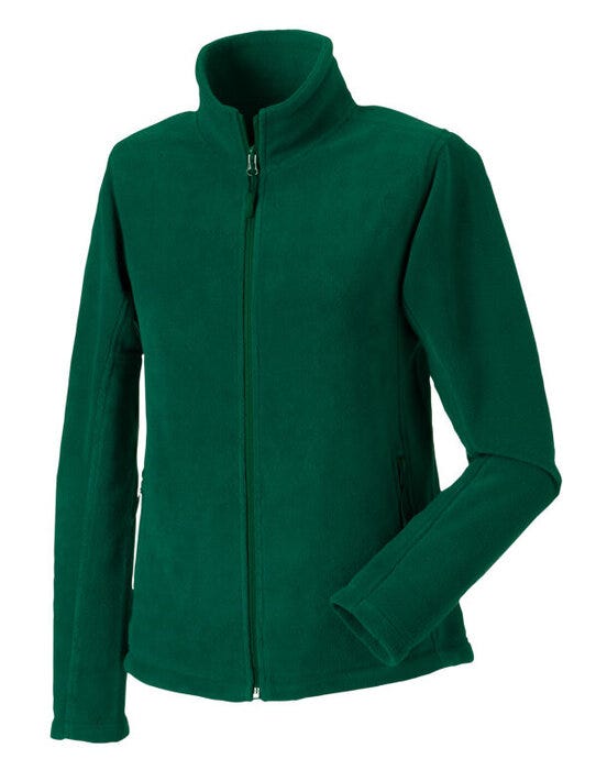 Russell Athletic 8700F Russell Ladies Full Zip Outdoor Fleece - Bottle Green