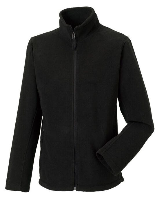 Russell Athletic 8700M Russell Mens Full Zip Outdoor Fleece - Black