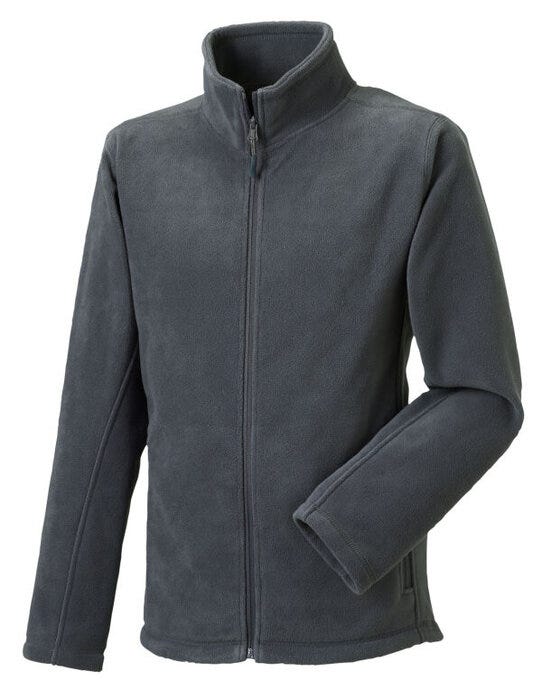Russell Athletic 8700M Russell Mens Full Zip Outdoor Fleece - Convoy Grey