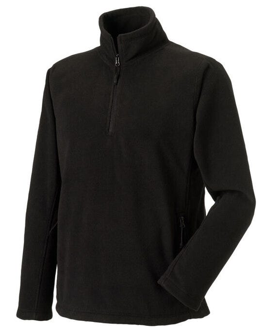 Russell Athletic 874M Russell 1/4 Zip Outdoor Fleece - Black
