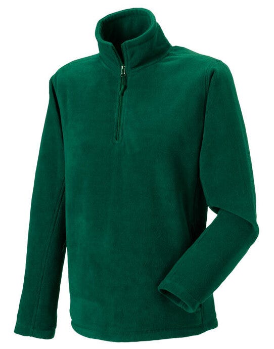Russell Athletic 874M Russell 1/4 Zip Outdoor Fleece - Bottle Green