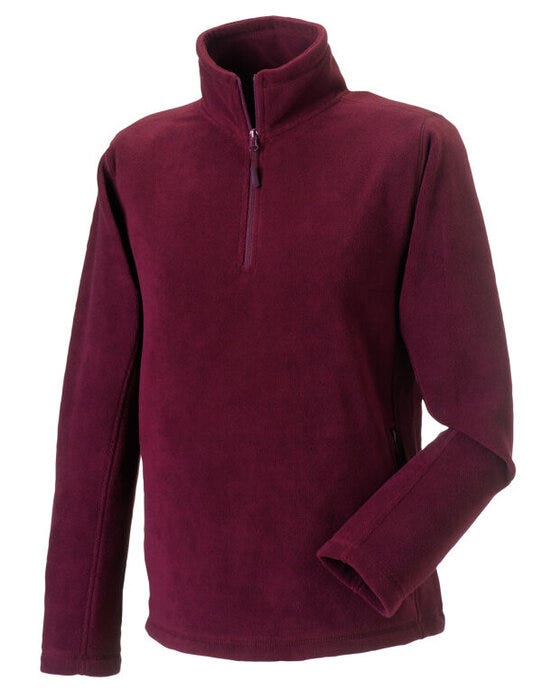 Russell Athletic 874M Russell 1/4 Zip Outdoor Fleece - Burgundy