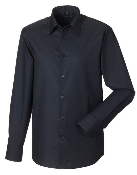Russell Athletic Collection 922M Russell Collection Men LS Tailor Oxford - Black