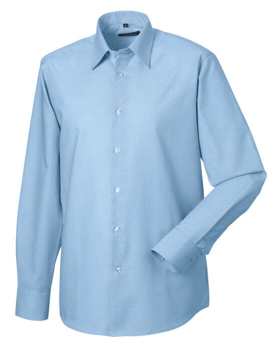 Russell Athletic Collection 922M Russell Collection Men LS Tailor Oxford - Oxford Blue