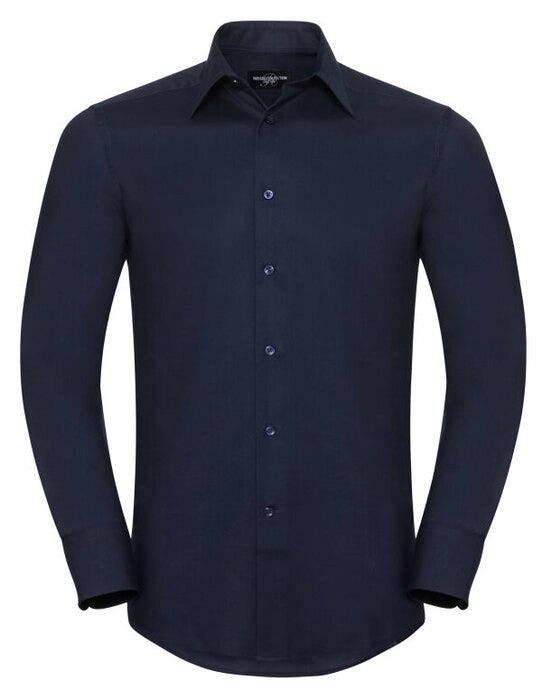 Russell Athletic Collection 922M Russell Collection Men LS Tailor Oxford - Bright Navy