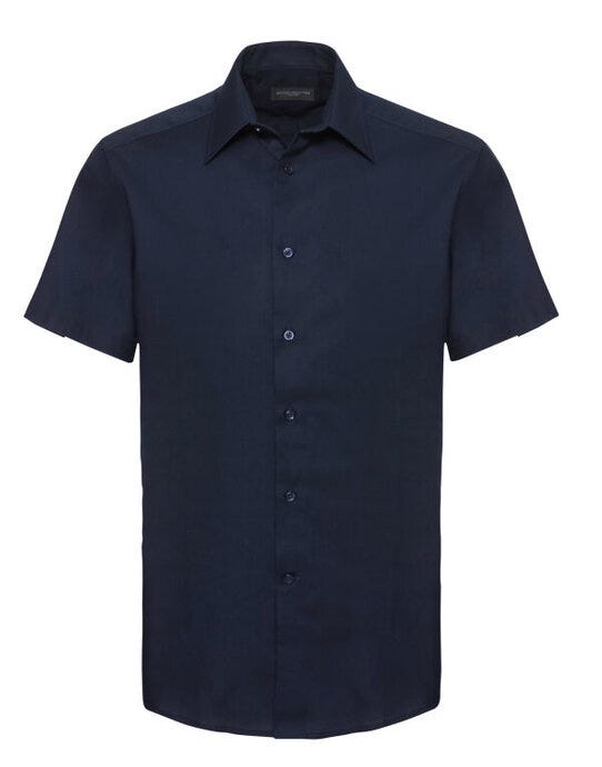 Russell Athletic Collection 923M Russell Collection Mens SS Tailor Oxford - Bright Navy