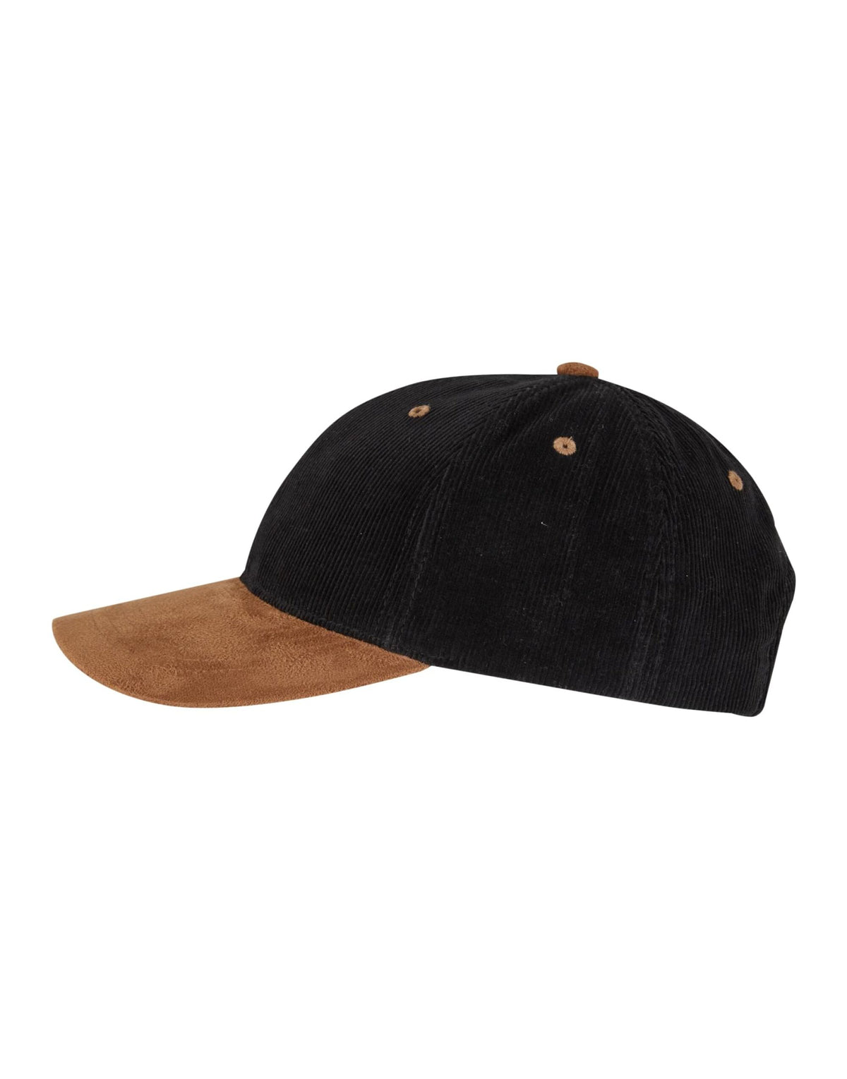 Flexfit 9279 Corduroy Classic Suede Cap - Black/Caramel