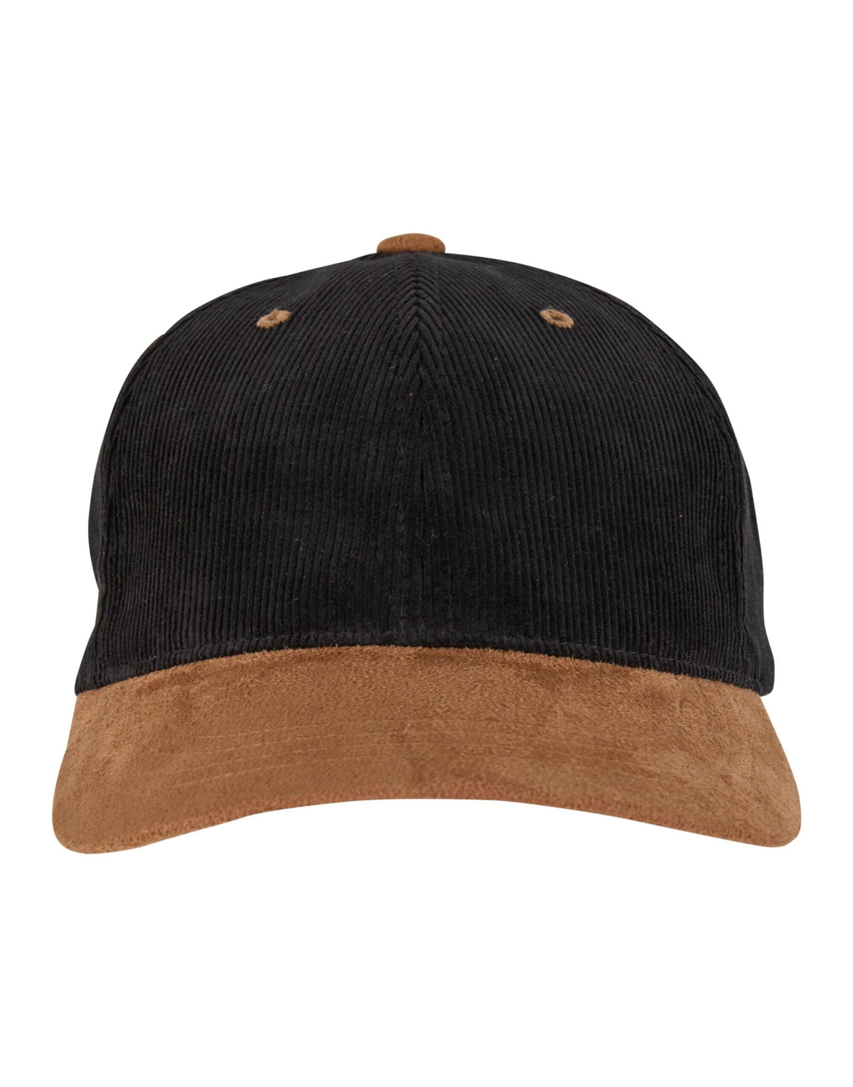 Flexfit 9279 Corduroy Classic Suede Cap - Black/Caramel