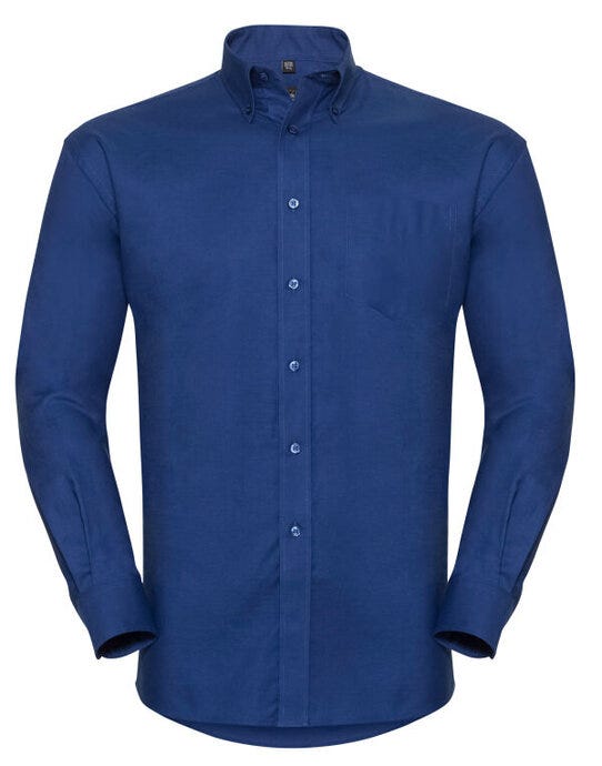 Russell Athletic Collection 932M Russell Collection Men LS Classic Oxford - Bright Royal
