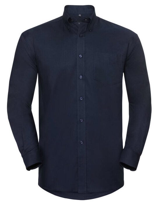 Russell Athletic Collection 932M Russell Collection Men LS Classic Oxford - Bright Navy