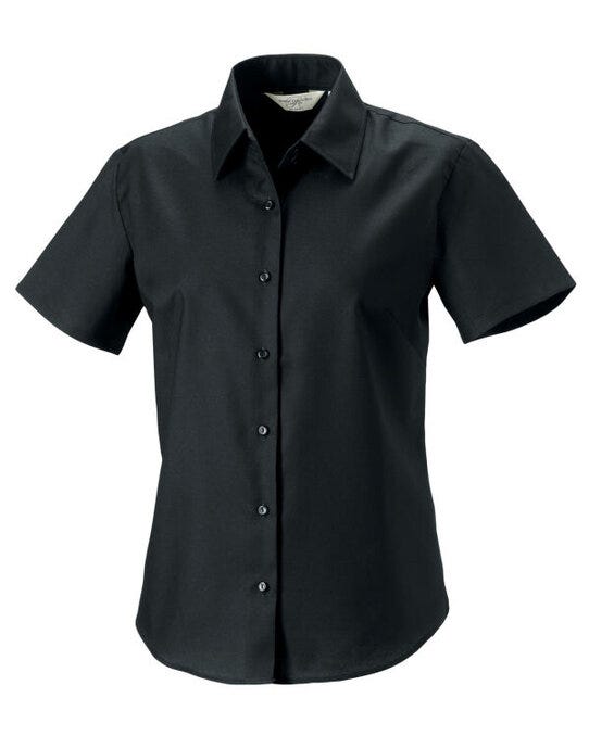 Russell Athletic Collection 933F Russell Collection Lady SS Tailor Oxford - Black