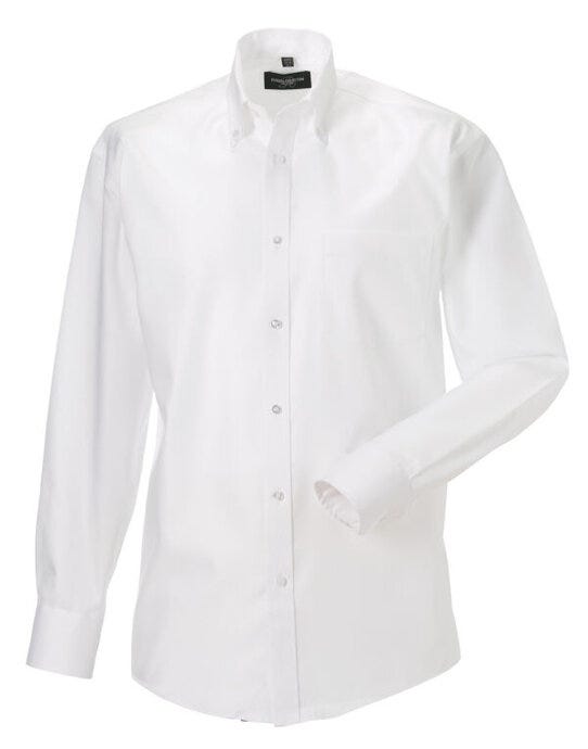 Russell Athletic Collection 956M Russell Collection Mens LS NonIron Shirt - White