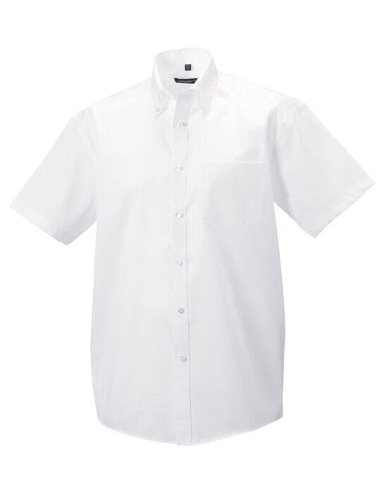 Russell Athletic Collection 957M Russell Collection Mens SS NonIron Shirt - White