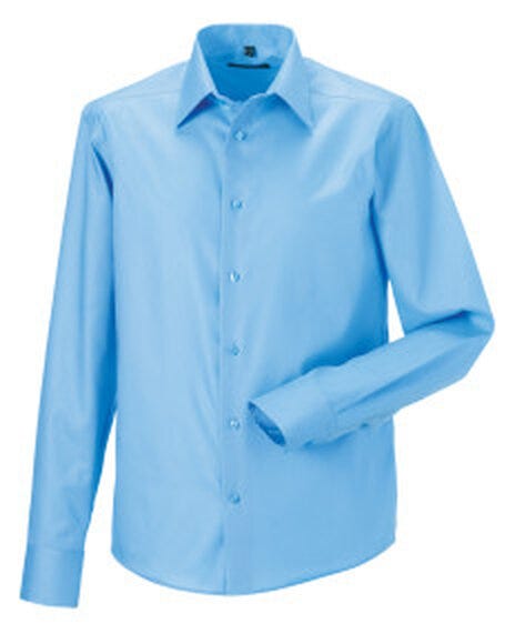 Russell Athletic Collection 958M Russell Collection Men LS Tailor NonIron - Bright Sky