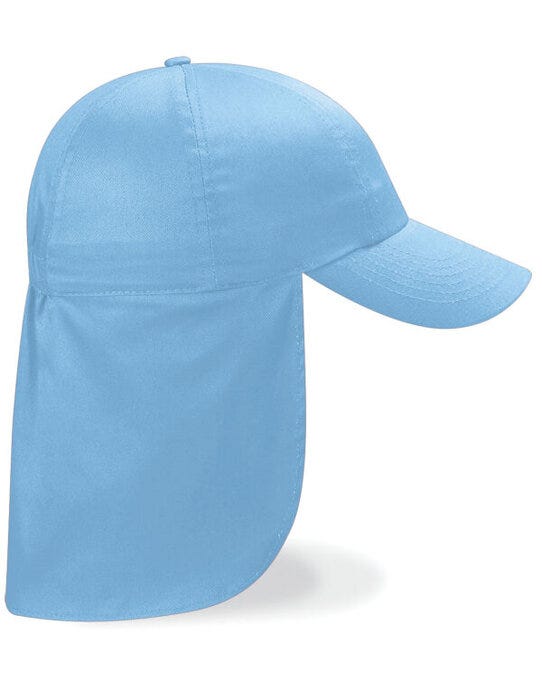 Beechfield B11B Junior Legionnaire Style Cap - Sky Blue
