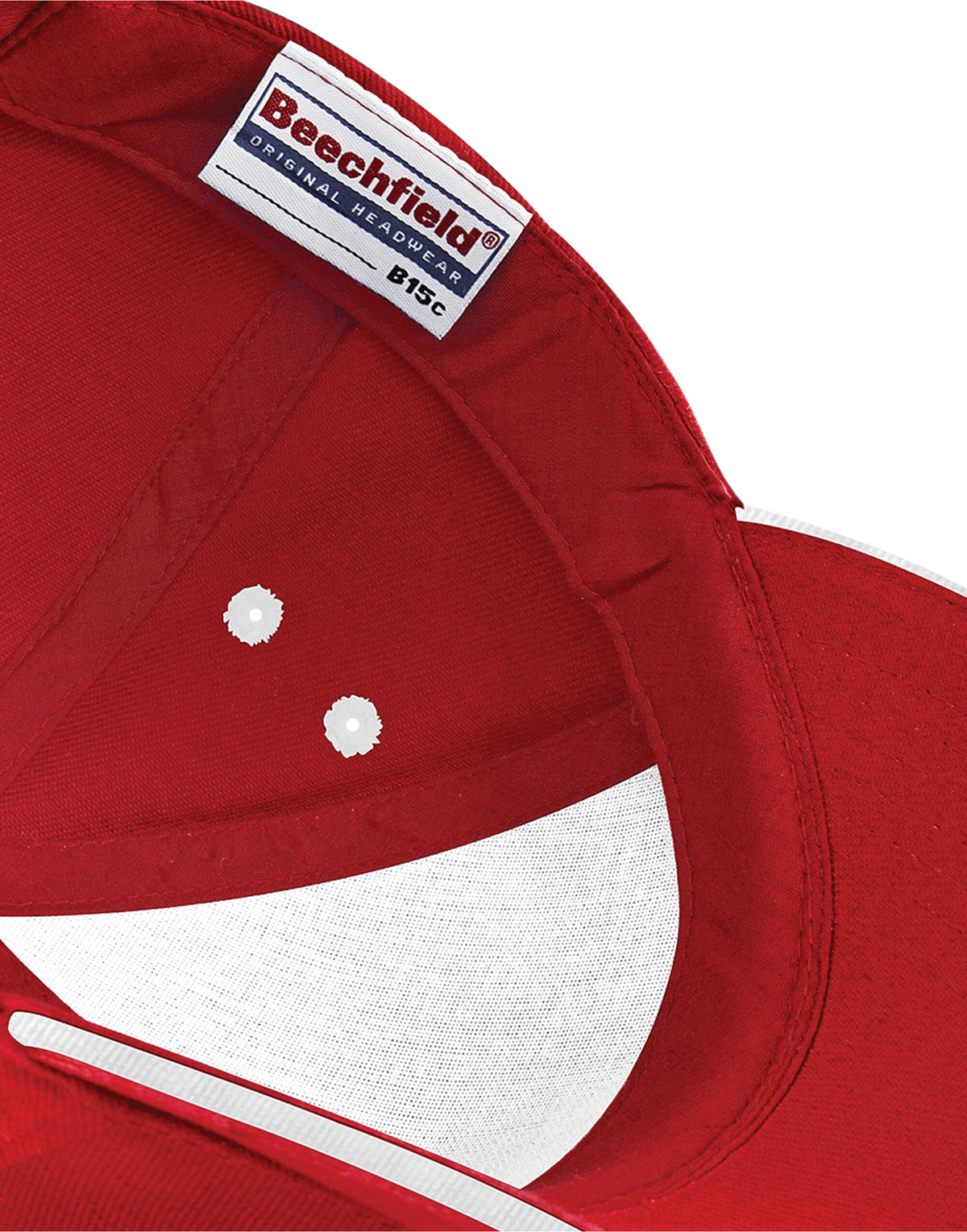 Beechfield B15C Ultimate Sandwich Peak Cap - Classic Red/White