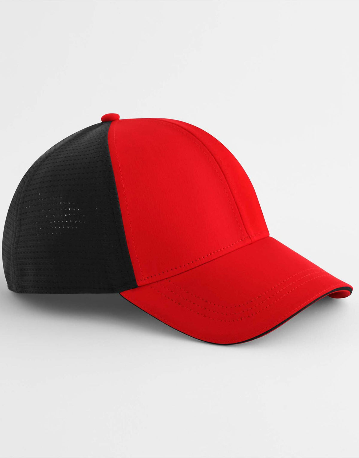 Beechfield B165 Club Cap - Red/Black