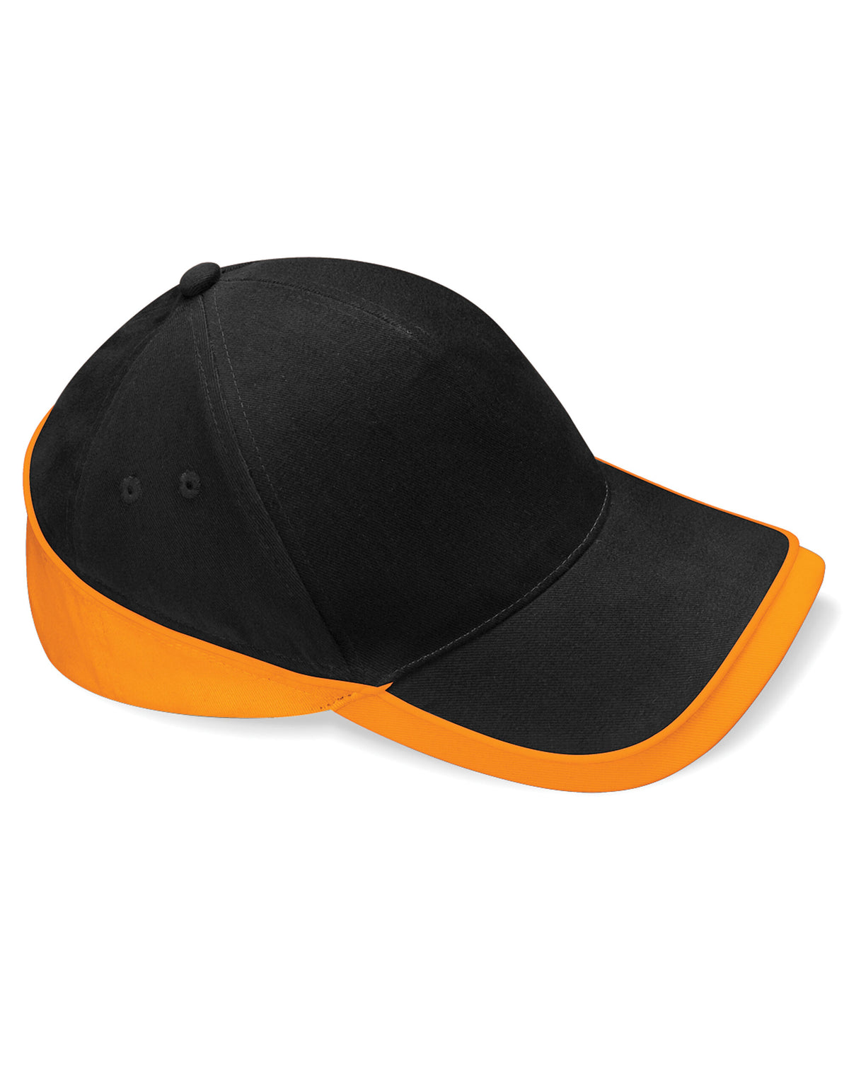 Beechfield B171 Teamwear Competition Cap - Black/Orange