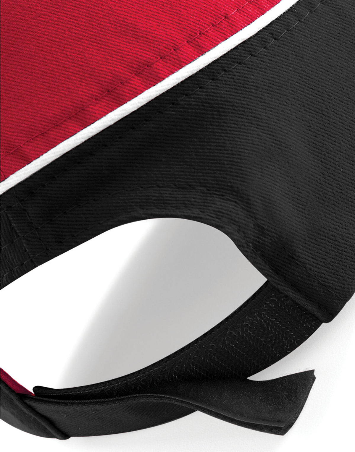 Beechfield B171 Teamwear Competition Cap - Classic Red/Black/White
