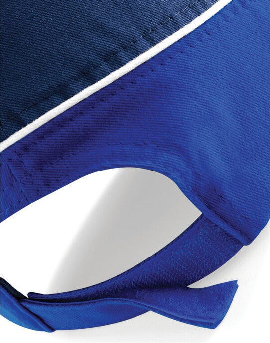 Beechfield B171 Teamwear Competition Cap - French Navy/Bright Royal/White