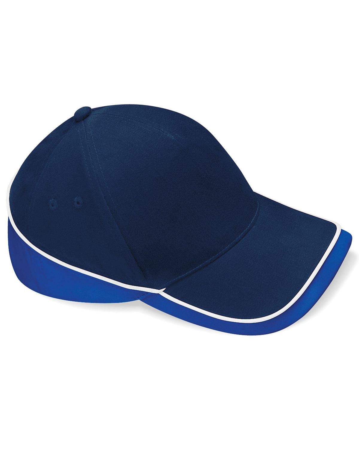 Beechfield B171 Teamwear Competition Cap - French Navy/Bright Royal/White
