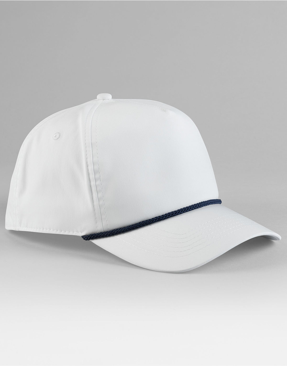 Beechfield B194R Rope Detail Golf Cap - White/Navy