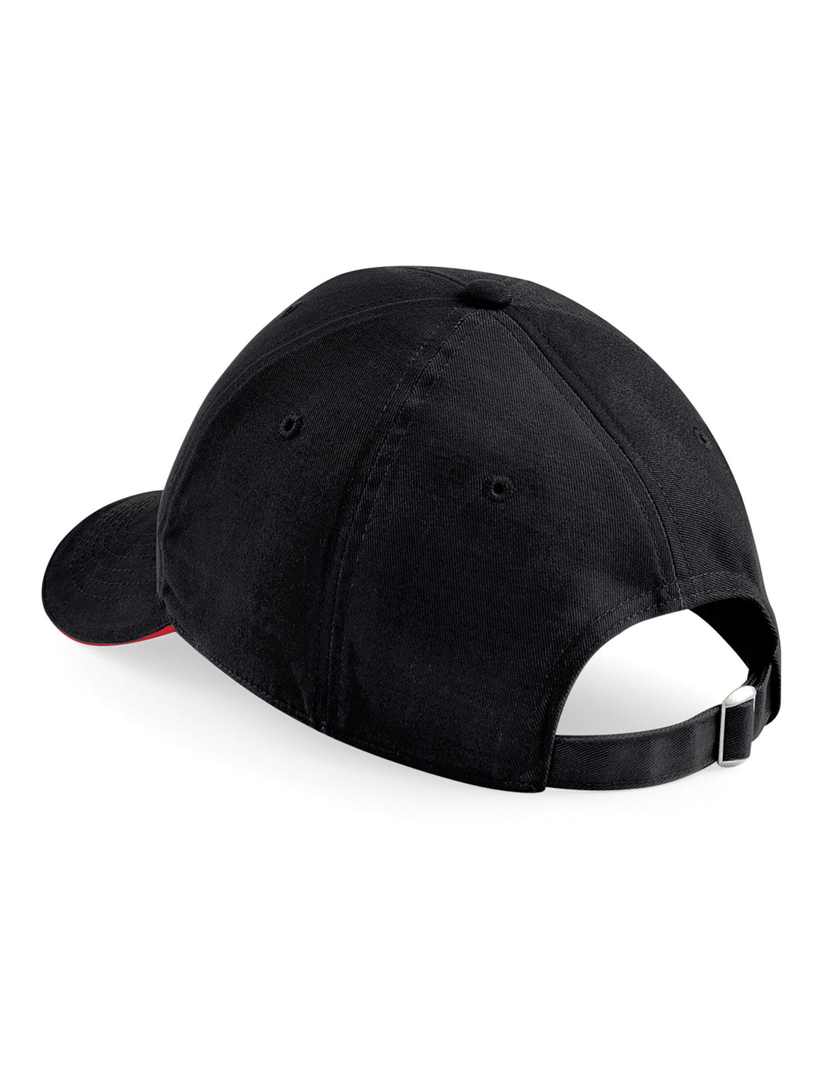 Beechfield B20 Athleisure 6 Panel Cap - Black/Classic Red