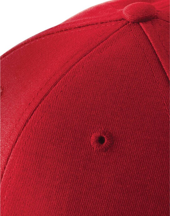 Beechfield B20 Athleisure 6 Panel Cap - Classic Red/White