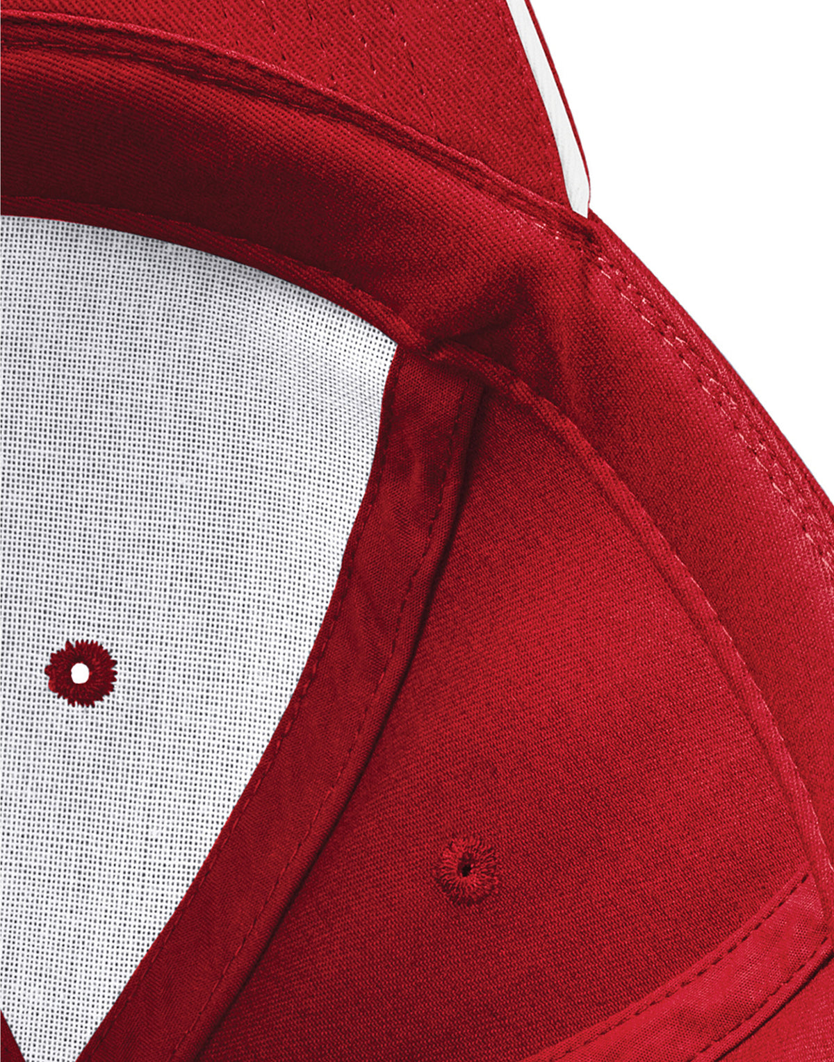 Beechfield B20 Athleisure 6 Panel Cap - Classic Red/White