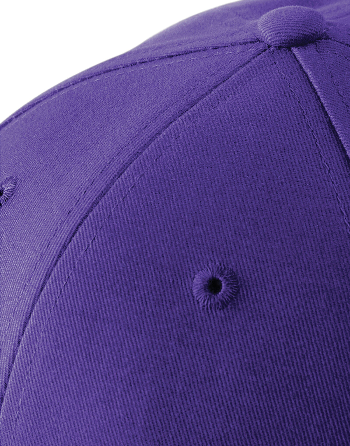 Beechfield B20 Athleisure 6 Panel Cap - Purple/White