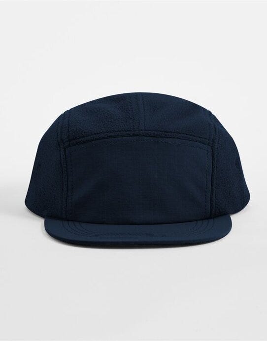 Beechfield B220R Fleece Outdoor Camper Cap - Navy