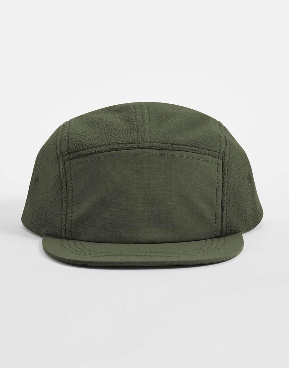 Beechfield B220R Fleece Outdoor Camper Cap - Olive Green