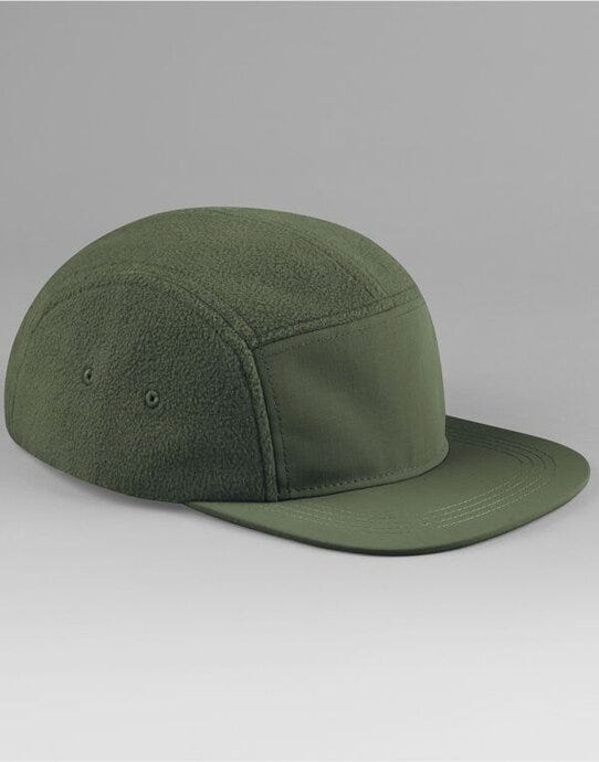 Beechfield B220R Fleece Outdoor Camper Cap - Olive Green