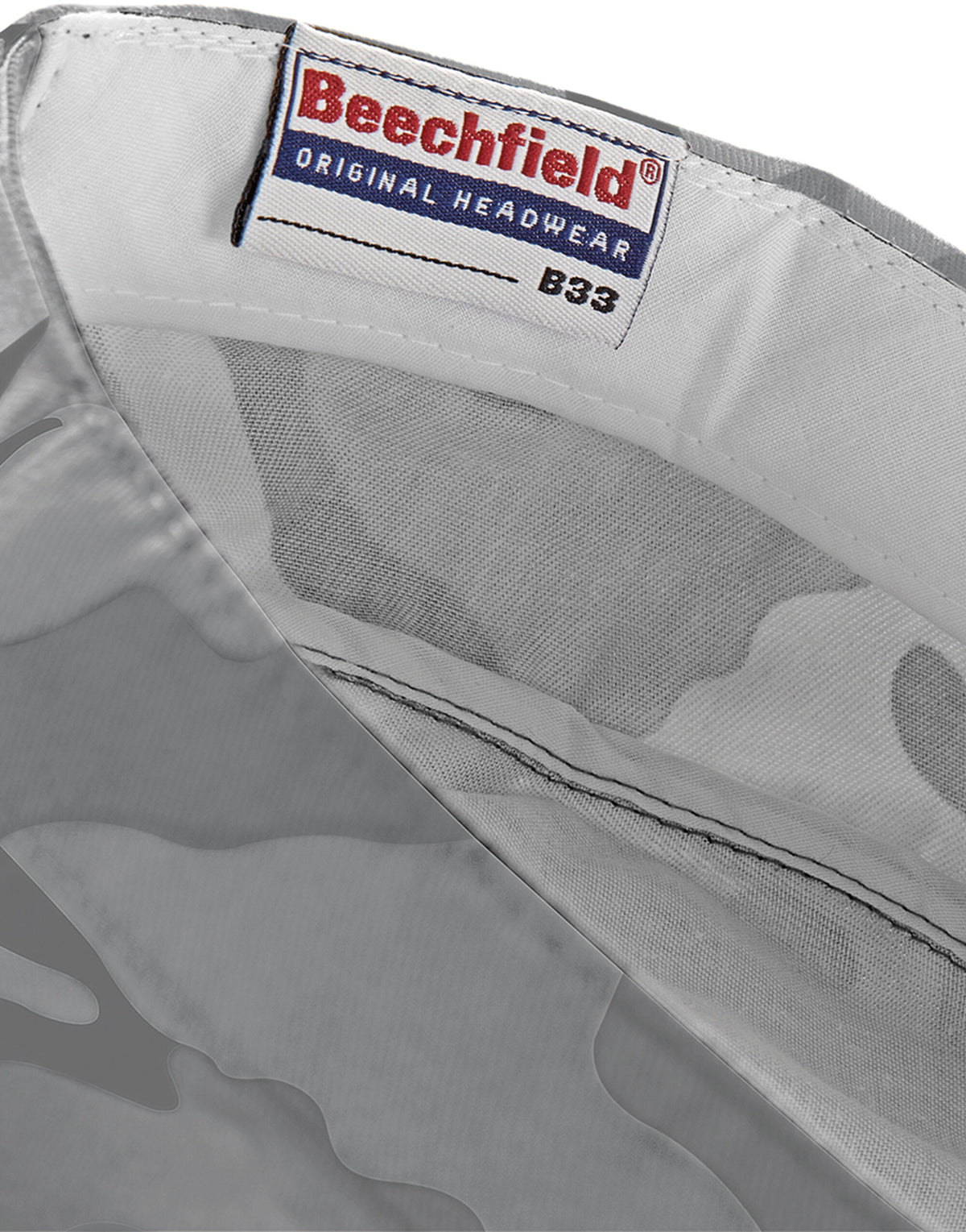 Beechfield B33 Camo Army Cap - Arctic Camo