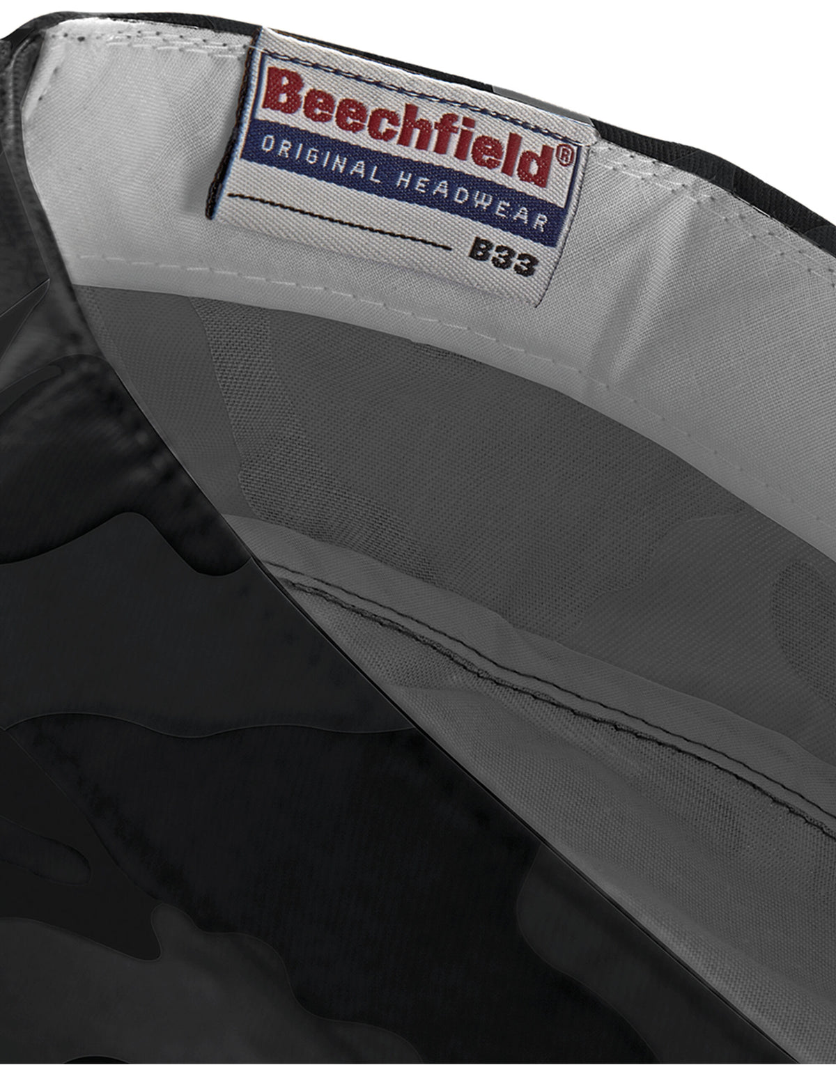 Beechfield B33 Camo Army Cap - Midnight Camo